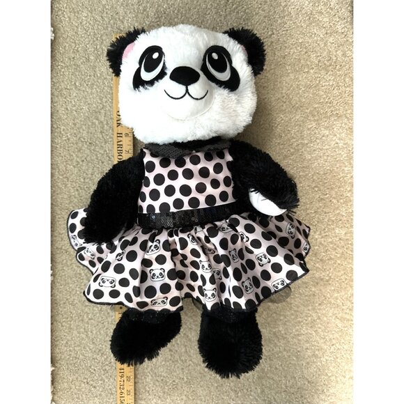 Build a Bear Workshop Harajuku Hugs Panda Plush 18" With Coquette Sequin Dress - Picture 12 of 12